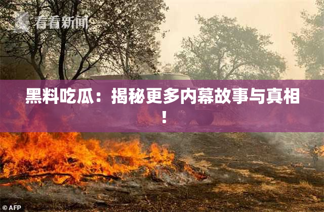 黑料吃瓜：揭秘更多内幕故事与真相！