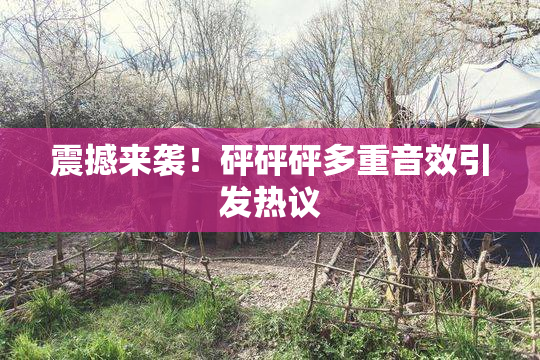 震撼来袭！砰砰砰多重音效引发热议