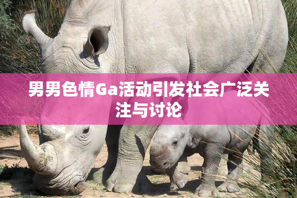 男男色情Ga活动引发社会广泛关注与讨论