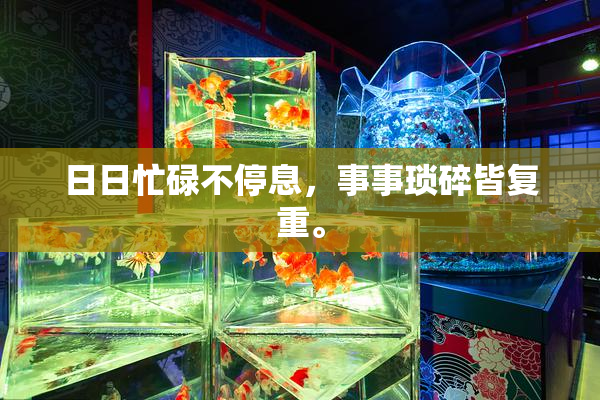 日日忙碌不停息，事事琐碎皆复重。