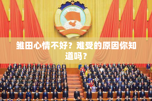 雏田心情不好？难受的原因你知道吗？
