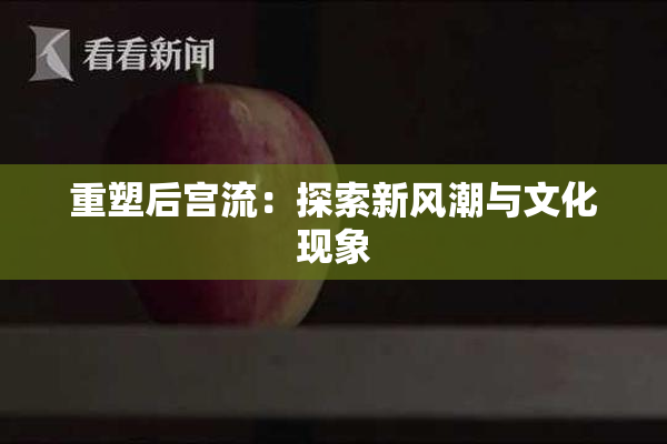 重塑后宫流：探索新风潮与文化现象