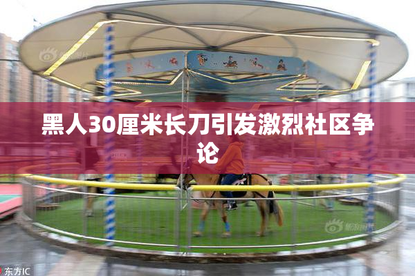 黑人30厘米长刀引发激烈社区争论