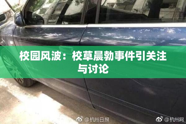 校园风波：校草晨勃事件引关注与讨论