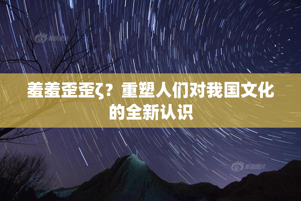 羞羞歪歪ζ？重塑人们对我国文化的全新认识