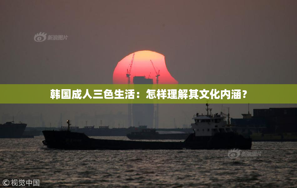 韩国成人三色生活：怎样理解其文化内涵？