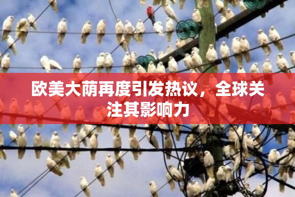 欧美大荫再度引发热议，全球关注其影响力