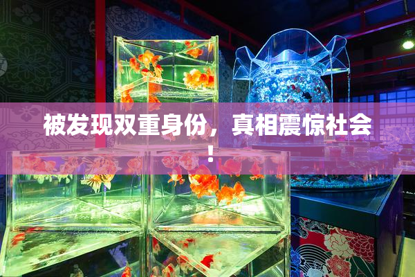 被发现双重身份，真相震惊社会！