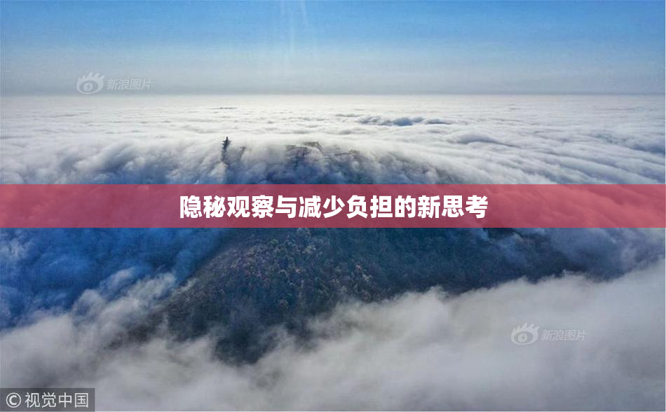 隐秘观察与减少负担的新思考