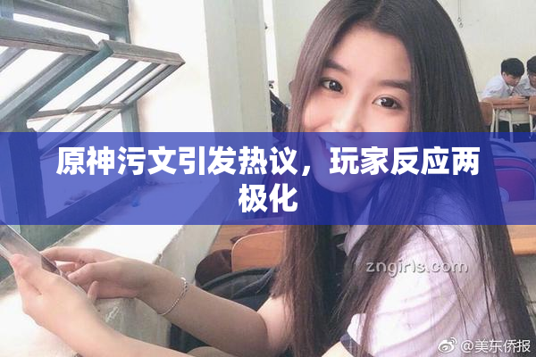 原神污文引发热议，玩家反应两极化