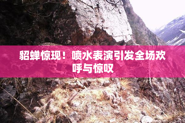 貂蝉惊现！喷水表演引发全场欢呼与惊叹