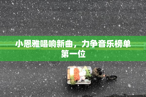 小恩雅唱响新曲，力争音乐榜单第一位