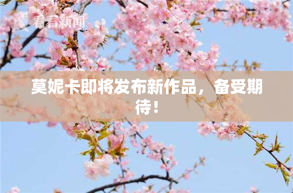 莫妮卡即将发布新作品，备受期待！