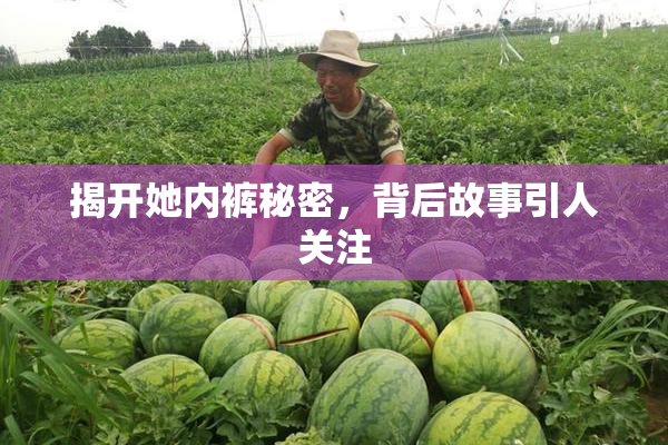 揭开她内裤秘密，背后故事引人关注
