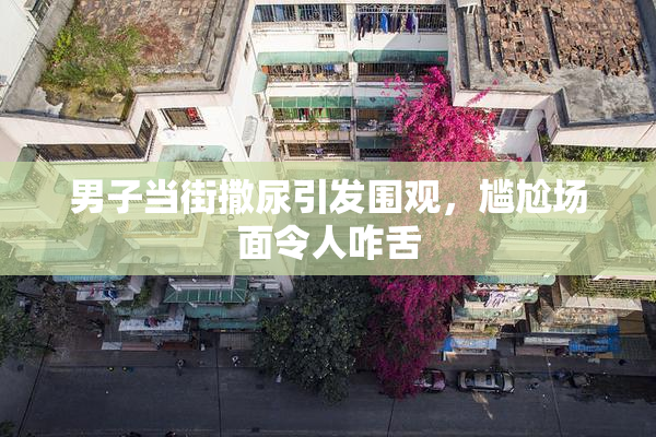 男子当街撒尿引发围观，尴尬场面令人咋舌