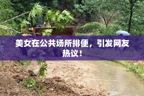 美女在公共场所排便，引发网友热议！