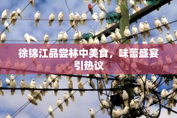 徐锦江品尝林中美食，味蕾盛宴引热议