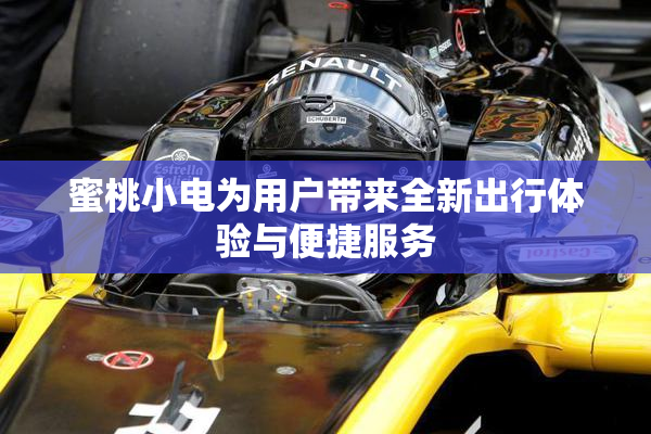 蜜桃小电为用户带来全新出行体验与便捷服务