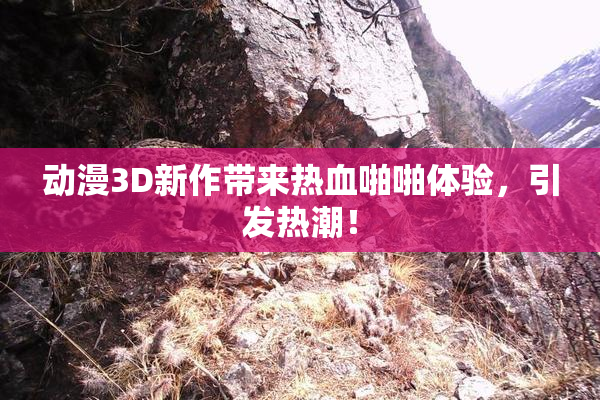 动漫3D新作带来热血啪啪体验，引发热潮！