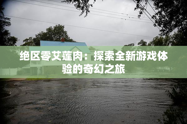 绝区零艾莲肉：探索全新游戏体验的奇幻之旅