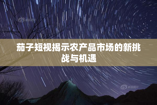 茄子短视揭示农产品市场的新挑战与机遇
